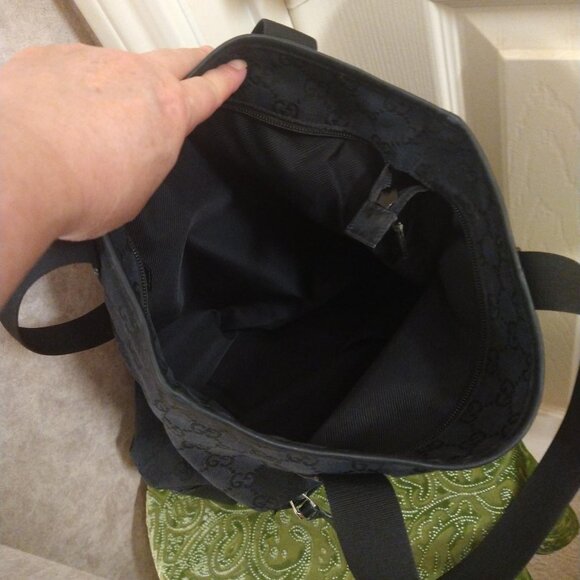Authentic Gucci GG Monogram Web Tote - Picture 8 of 13